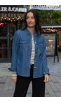 Mos Mosh 401 Blue Natalie Denim Shirt  