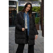 MaThilde Black Oversized Down Coat