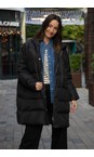Masai Clothing Black  MaThilde Black Oversized Down Coat  