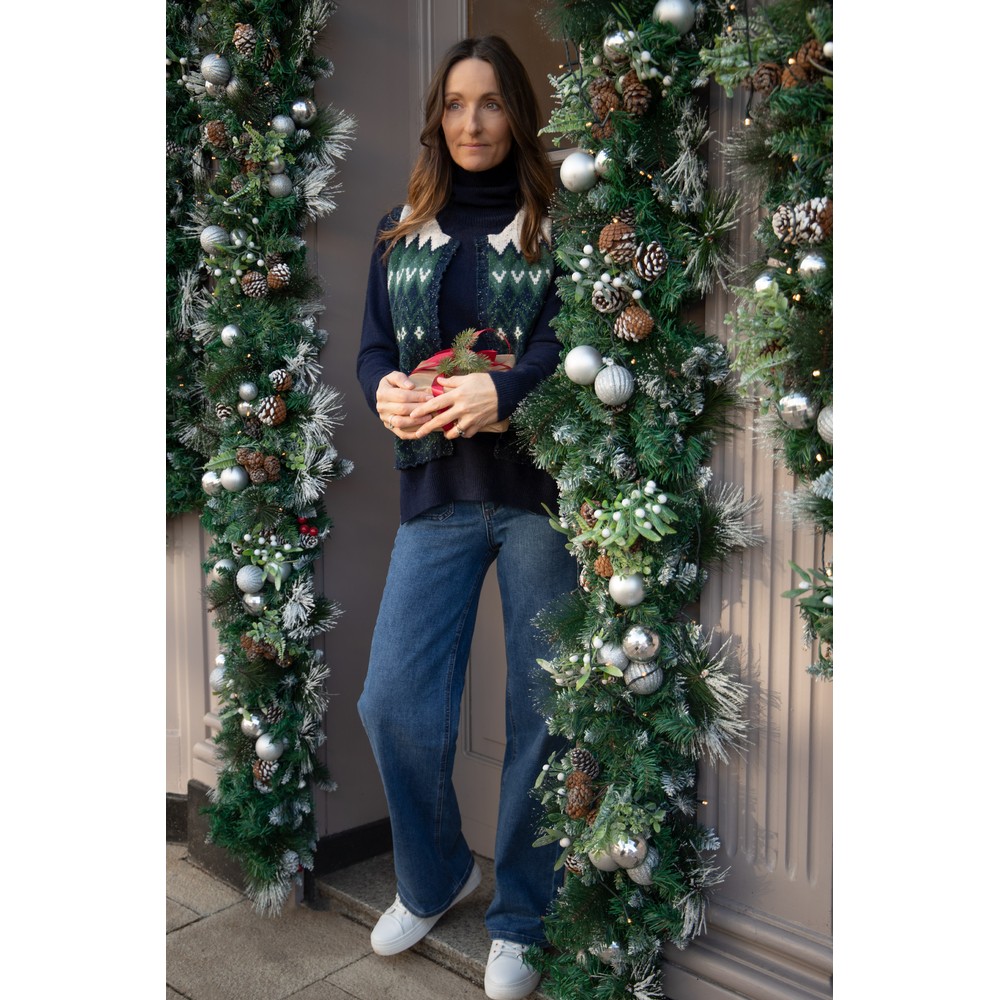 KAFFE Abrook Med Blue Regular Fit Wide Leg Jean Med Blue