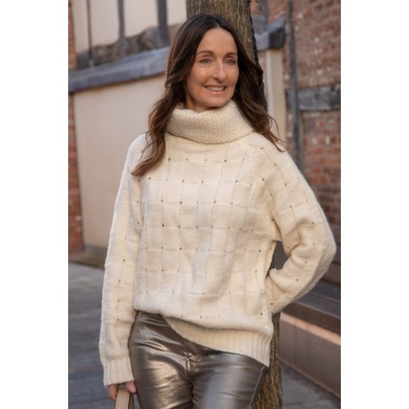 Skatie Weft Knitted Sweater - Off-White