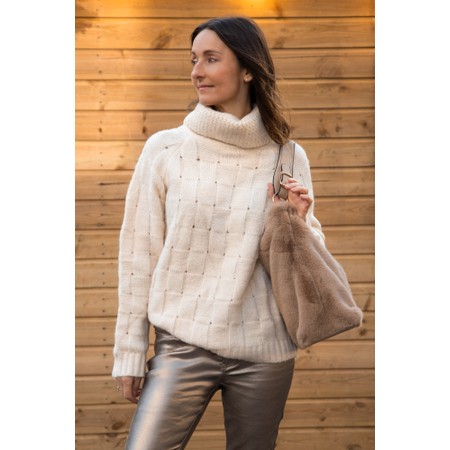 Skatie Weft Knitted Sweater - Off-White