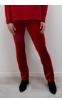 Amazing Woman Red 02 Velvet Red Straight Leg Jean  