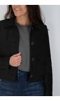 Robell Black 90 Hilda Black Faux Suede Jacket  