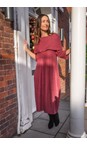Thing Wine Wren Wine Soft Knit Bubble Dress  