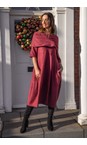 Thing Wine Wren Wine Soft Knit Bubble Dress  