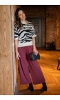 Masai Clothing Tawny Port MaPirista Tawny Port Wide Leg Trouser  