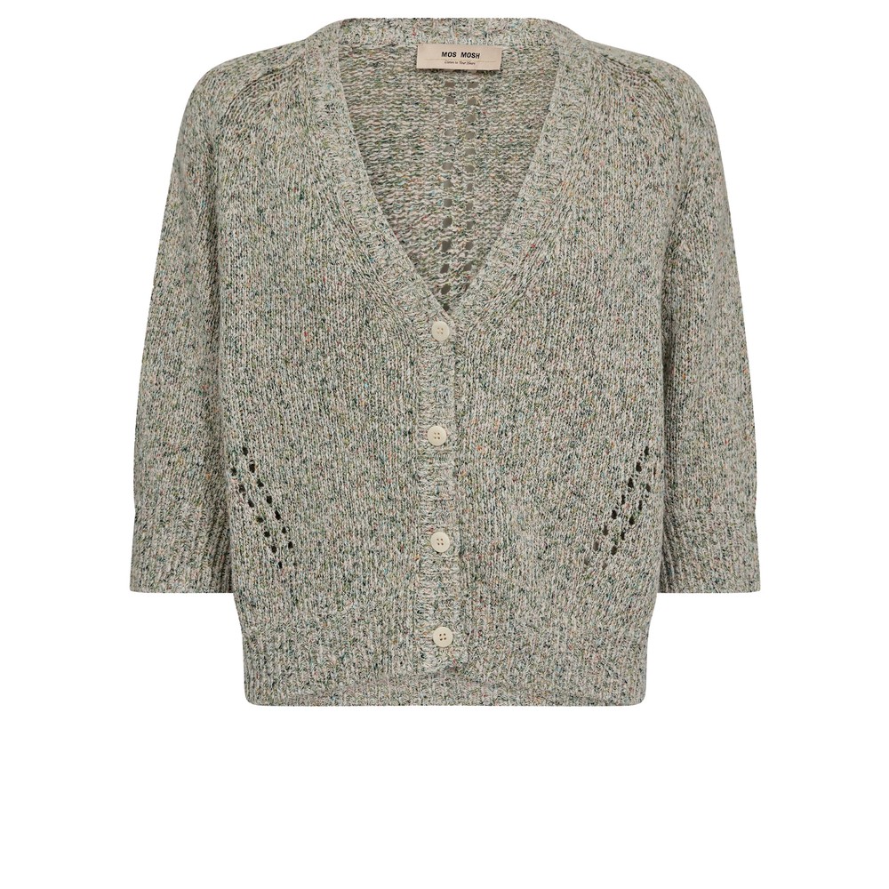 Mos Mosh Lizet Camelot Knit Cardigan 846 Turf Green