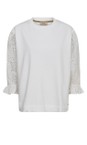 Mos Mosh 101 White Jaya 3/4 O-Neck Sweatshirt  