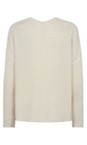 Mos Mosh 180 Ecru Thora V-Neck Ecru Knit Jumper  
