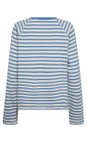 Mos Mosh 431 Ultramarine Lidy O-Long Sleeve Ultramarine Striped Top  