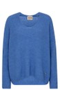 Mos Mosh 431 Ultramarine Thora V-Neck Ultramarine Knit Jumper  
