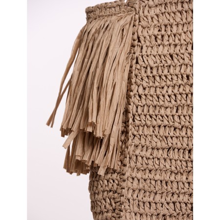 RINO AND PELLE Carlijn Fringed Beachbag - Red