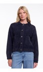 RINO AND PELLE Dark Navy Dark Navy Bubbly Boxy Jacket  