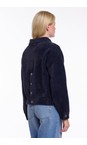 RINO AND PELLE Dark Navy Dark Navy Bubbly Boxy Jacket  