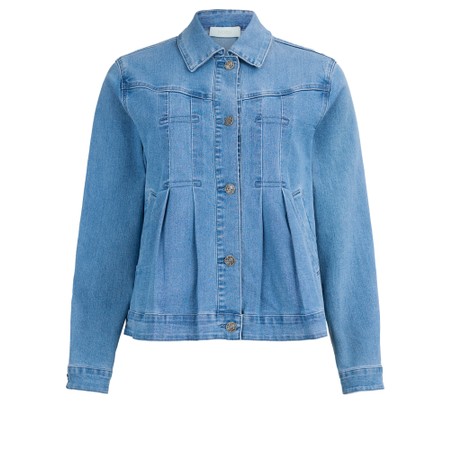 NOEN Denim Pleated Jacket - Blue