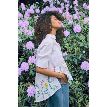 NOEN Embroidered Shirt - White