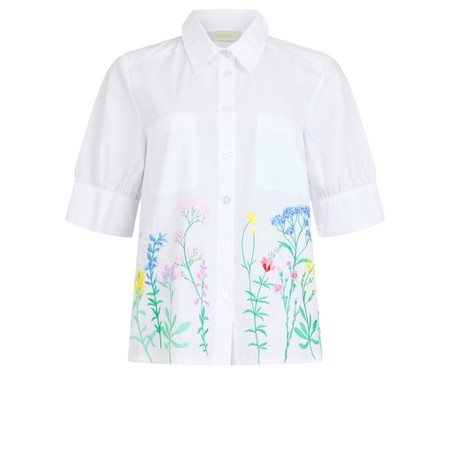 NOEN Embroidered Shirt - White