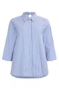 NOEN Blue 60 Crystal Stripe Overshirt  