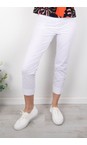 Foil White  Fuss Free White 7/8 Trapeze Trouser  