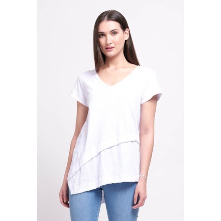 Foil Roll Model Plain Tee - White