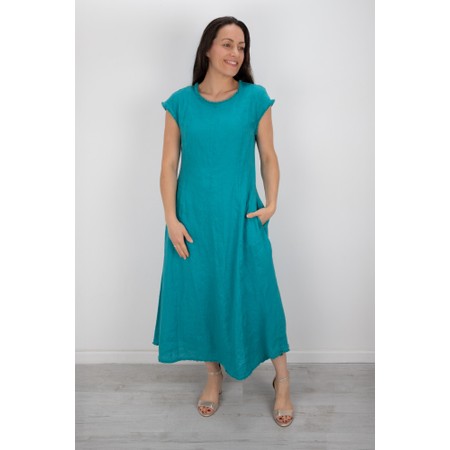 Foil Festival Aquatic Event Dress - Blue