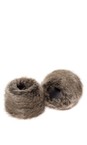 Helen Moore Truffle Faux Fur Wrist Warmer  