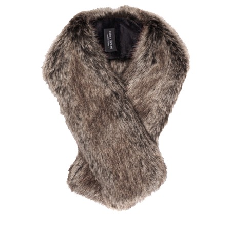 Helen Moore Loop Faux Fur Scarf - Brown