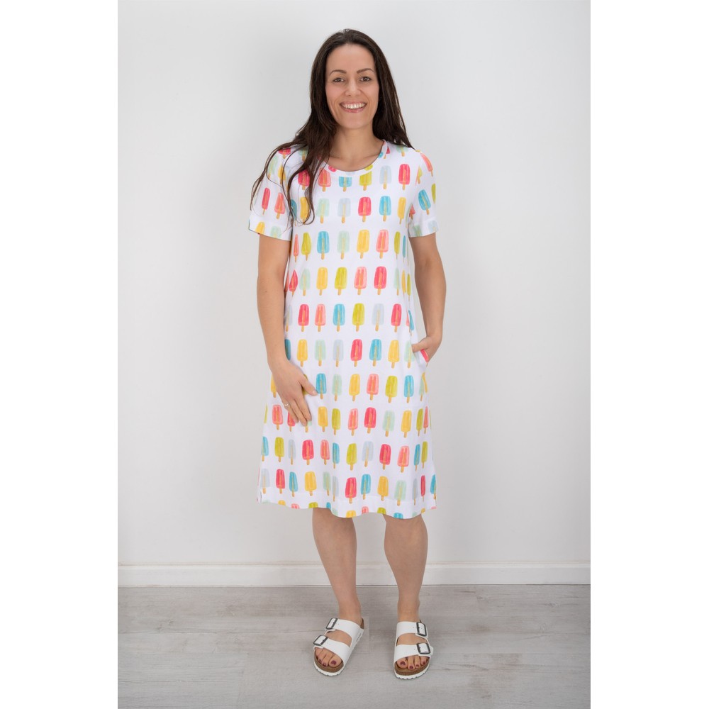 Foil Here Comes Summer Dress Icy