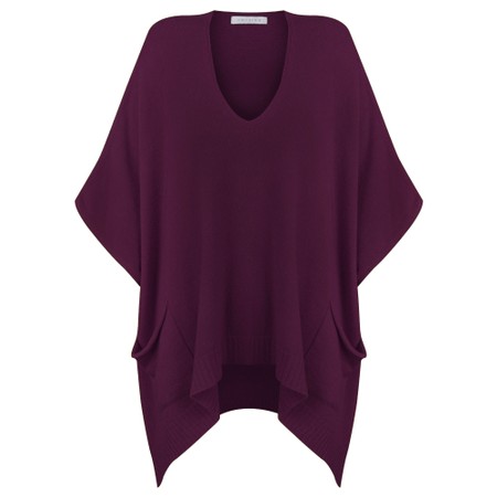 Amazing Woman Carey X Plum Two Pocket Throwover Knit - Purple