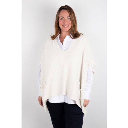 Amazing Woman Carey X Cream Two Pocket Throwover Knit - Off-White