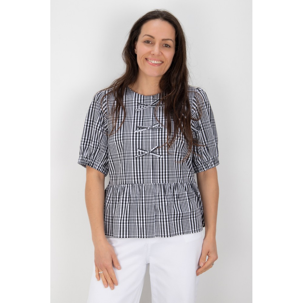 Foil My Tie Top Black Check