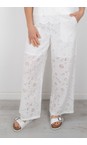 Foil White Flower Juicy Details Pants  