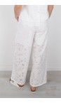 Foil White Flower Juicy Details Pants  