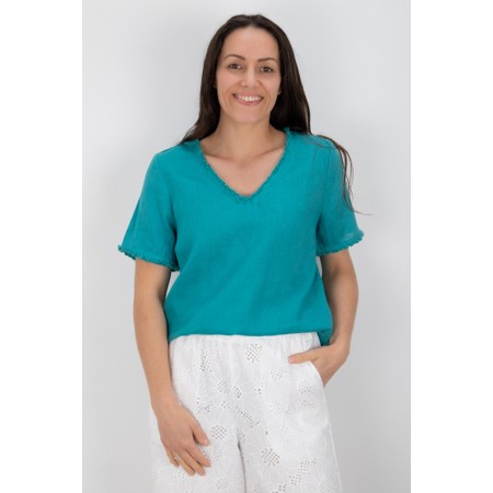 Foil V Benefits Aquatic Top - Blue