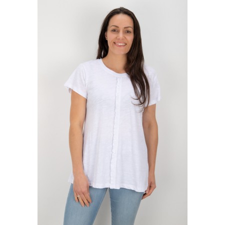 Foil Frill Factor Plain Tee - White