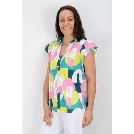 Foil As A Button Top - Metallic