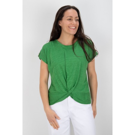 Foil Do The Twist Palm Leaf Top - Green