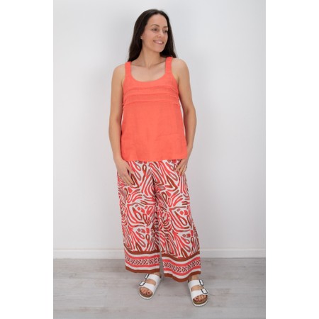 Foil It's Only Natural Prowl Linen Print Pant - Red