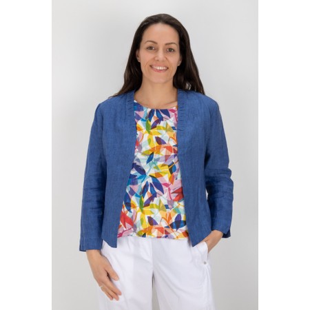 Foil Gather Together Capri Short Jacket - Multicoloured
