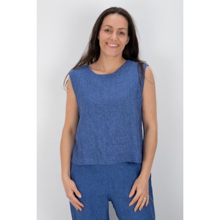 Foil It's Only Natural Capri Linen Top - Multicoloured