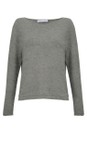 Amazing Woman Grey Marl Chloe Supersoft Roll Hem Boxy Knit  