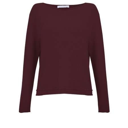 Amazing Woman Chloe Supersoft Roll Hem Boxy Knit - Purple