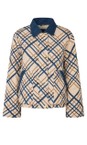 Masai Clothing Ensign Blue MaTovion Quilted Print Coat  