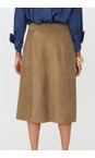 Masai Clothing Otter MaSynnora Faux Suede Skirt  