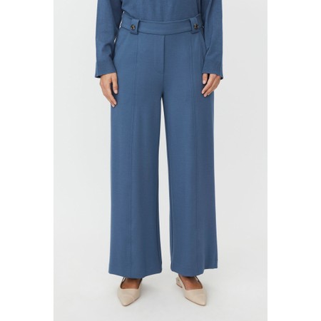 Masai Clothing MaPaxora Ensign Blue Ponto Di Roma Trouser - Blue