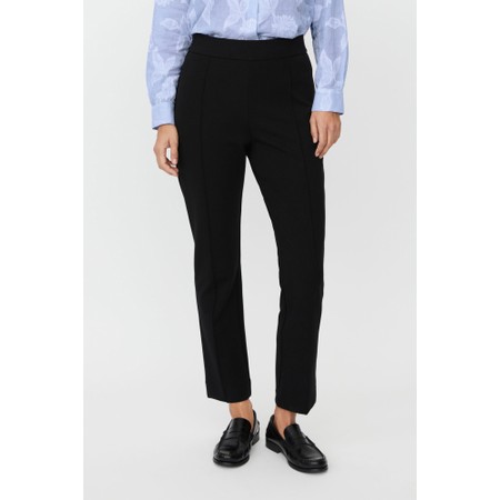 Masai Clothing MaPolyanna Black Ponto Di Roma Leggings - Black