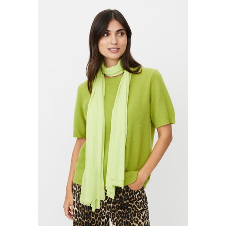 Masai Clothing MaAmega Solid Chartreuse Jersey Scarf - Gold