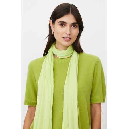 Masai Clothing MaAmega Solid Chartreuse Jersey Scarf - Gold