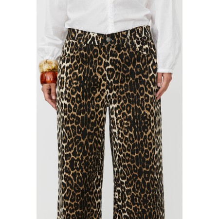 Masai Clothing MaPassang Animal Print Denim Trouser - Otter